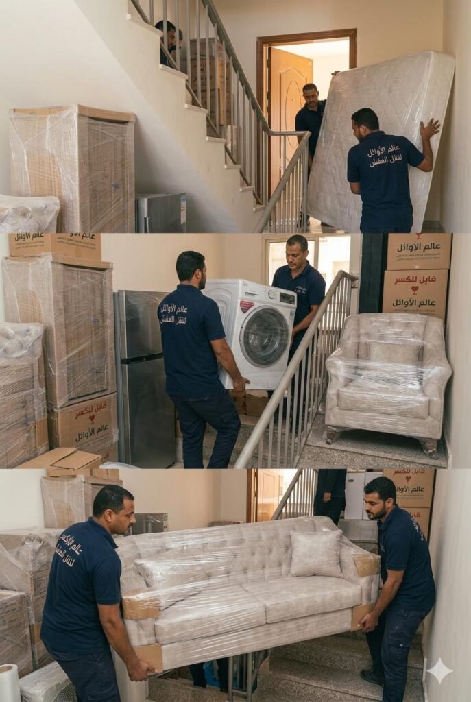 شركة نقل اثاث مع التنزيل والتحميل